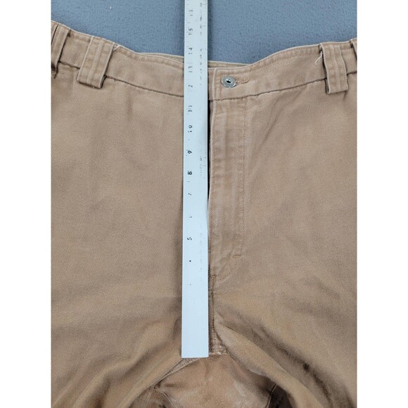 Duluth Trading Shorts Mens 48 Khaki Cargo Canvas Work Utility Pockets Heavy Duty - Picture 6 of 11
